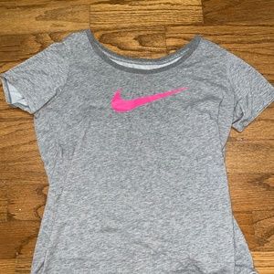 Nike pink swoosh shirt